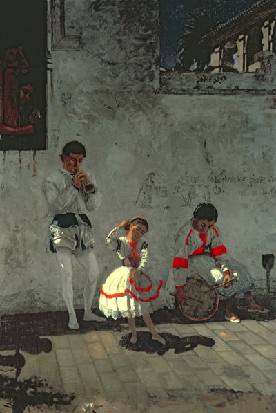 Escena Callejera en Sevilla de Thomas Cowperthwait Eakins