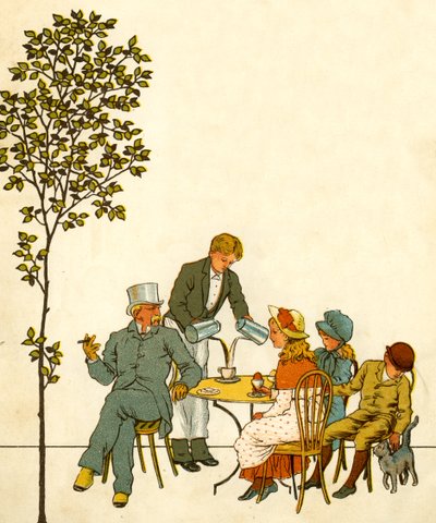 Café fuera del parque en París a finales del siglo XIX de Thomas Crane