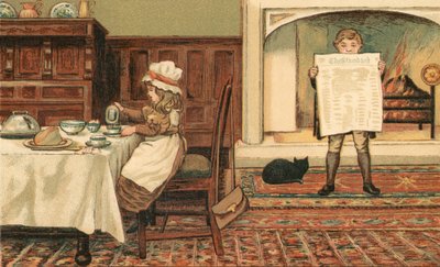 Vida hogareña: Niños en el comedor de Thomas Crane