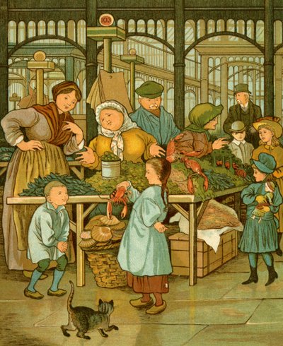 Mercado cubierto de París de Thomas Crane