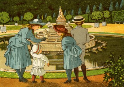 Jardines de Versalles, con fuentes de Thomas Crane