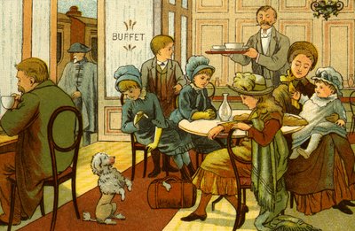 Vacaciones victorianas - refrigerios en el buffet de Thomas Crane