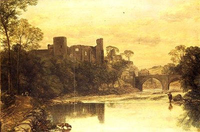 Castillo de Barnard en el río Tees de Thomas Creswick