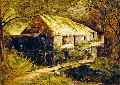 Molino de Dolgelly, Gales del Norte de Thomas Creswick