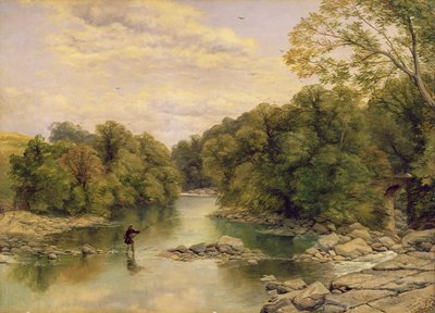 The River Tees at Rokeby, Yorkshire, c.1860 (óleo sobre lienzo) de Thomas Creswick
