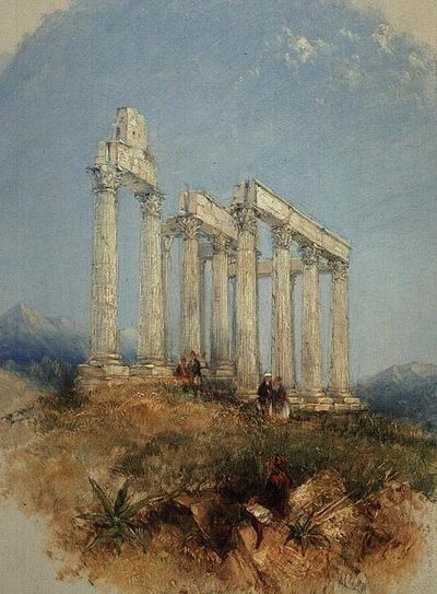 El Templo de Júpiter Olímpico, Atenas de Thomas Creswick