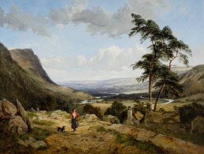 El valle de Llangollen, Gales del Norte de Thomas Creswick