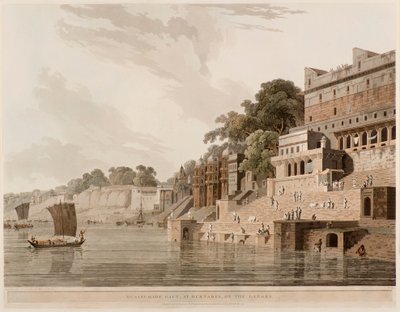 Dusasumade Gaut, en Bernares en el Ganges de Thomas Daniell