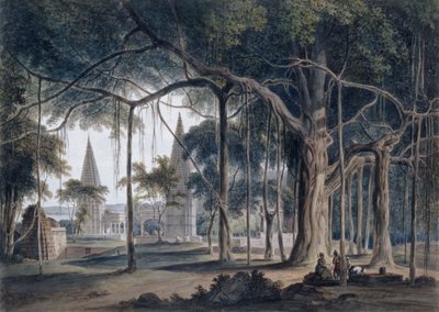Templos hindúes en Agori, Uttar Pradesh de Thomas Daniell