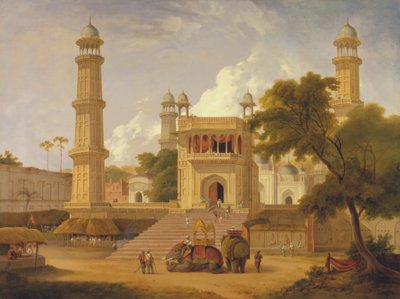 Templo indio, supuesta mezquita de Abo-ul-Nabi, Muttra de Thomas Daniell