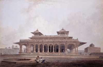 Parte del palacio dentro del fuerte de Allahabad de Thomas Daniell