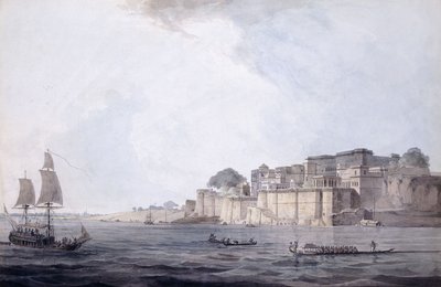 Ramnagar, cerca de Benarés [Varanasi], Uttar Pradesh, c. 1788-9 de Thomas Daniell