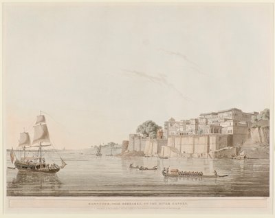 Ramnugur, cerca de Benarés, en el río Ganges de Thomas Daniell
