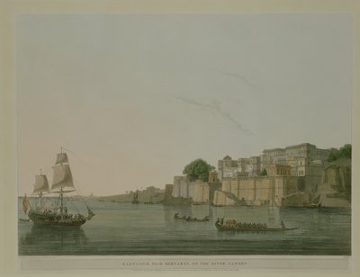 Ramnurgur, cerca de Benarés en el río Ganges, 1796 de Thomas Daniell