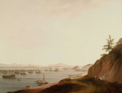 Embarcaciones en el río Whampoa de Thomas Daniell