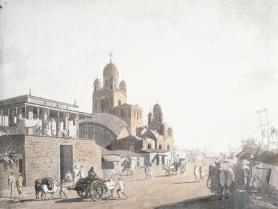 Escena de calle, de "Views in Calcutta" por Thomas Daniell, 1786-1788 de Thomas Daniell