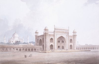 La puerta del Taj Mahal, Agra, Uttar Pradesh de Thomas Daniell