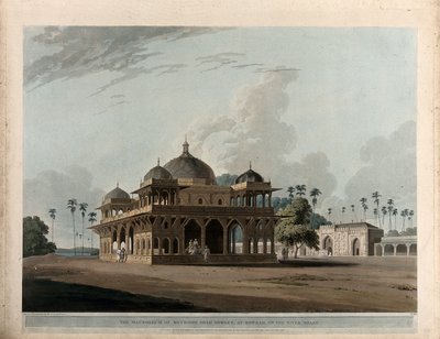Mausoleo de Mucdoom Shah Dowlut, en Moneah de Thomas Daniell