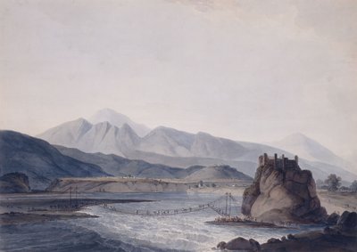 El Puente de Cuerda, Srinagar, Garhwal, Uttar Pradesh de Thomas Daniell