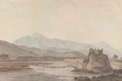 El puente de cuerda de Srinaga de Thomas Daniell