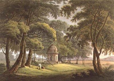 La tumba de una dama morisca, Bengala, grabado por Joseph Constantine Stadler, publicado por Edward Orme 1803 de Thomas Daniell