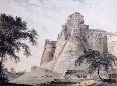 Vista del fuerte, Jaunpur, Uttar Pradesh de Thomas Daniell