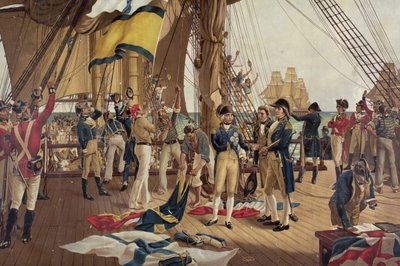 La última señal de Nelson en Trafalgar de Thomas Davidson