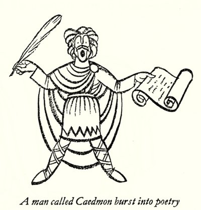 Caedmon (litografía) de Thomas Derrick