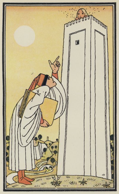 Ilustración para El Decamerón de Boccaccio (litografía en color) de Thomas Derrick