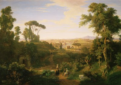 Una Vista de Roma y la Campiña de Thomas Dessoulavy