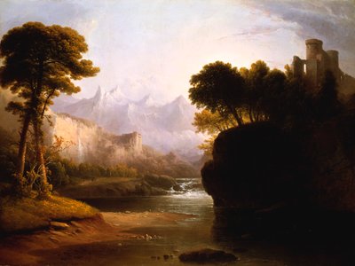 Paisaje fantasioso, 1834 de Thomas Doughty