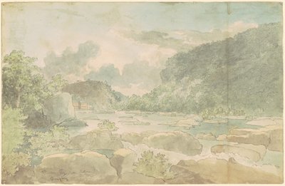 Harpers Ferry desde abajo, c.1825-26 de Thomas Doughty