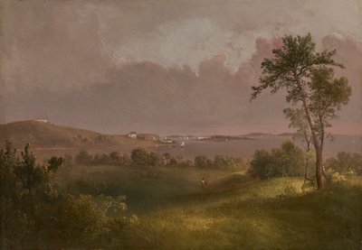 Vista del puerto de Boston desde Dorchester Heights de Thomas Doughty