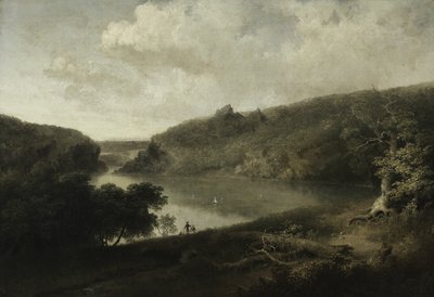 Vista de un lago, c.1830 (óleo sobre lienzo) de Thomas Doughty