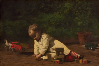 Bebé jugando de Thomas Eakins