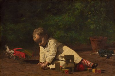 Bebé jugando, 1876 de Thomas Eakins