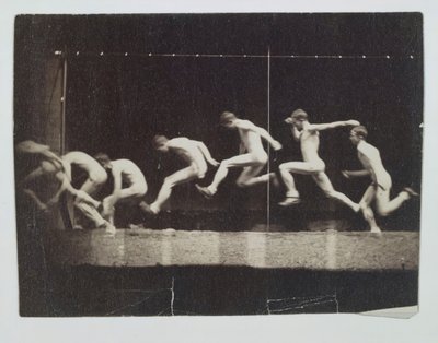Fotografías de la rueda de Marey de modelo no identificado, 1884 de Thomas Eakins
