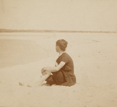 [Mary Macdowell en la playa, Manasquan, Nueva Jersey] de Thomas Eakins