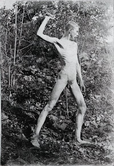 Lanzador de rocas, c. 1883 de Thomas Eakins