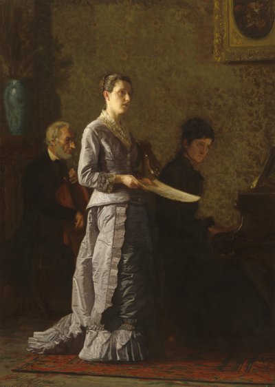 Cantando una canción patética de Thomas Eakins