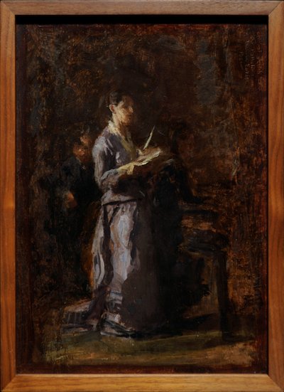 Estudio para «Canción patética» de Thomas Eakins