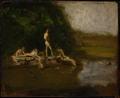 Estudio para "El lugar de baño" de Thomas Eakins