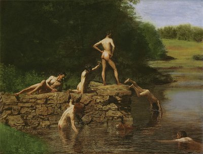 El hoyo de natación, 1885 de Thomas Eakins