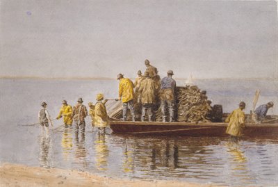 Recogiendo la red de Thomas Eakins