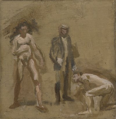 Tomando la cuenta, estudio de Thomas Eakins