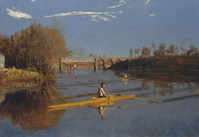 El Campeón de Remo Individual Max Schmitt en un Remo Individual, 1871 de Thomas Eakins