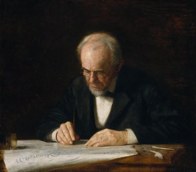 El maestro de escritura, 1882 de Thomas Eakins