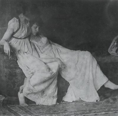 Modelos no identificados con trajes griegos de Thomas Eakins