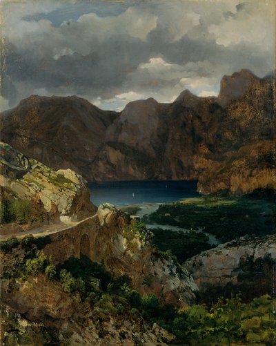 Vista del lago de Garda de Thomas Ender