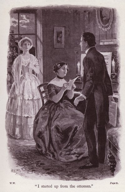Ilustración para La Mujer de Blanco de Wilkie Collins (litografía) de Thomas Eyre Macklin